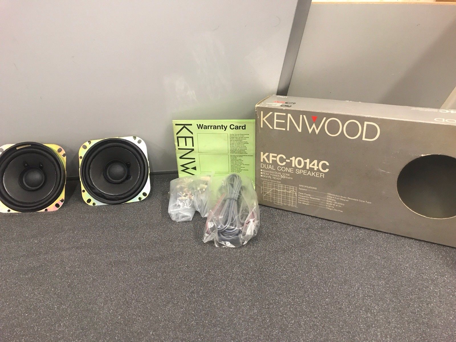 Kenwood Kfc-1014c Old Classic Vintage Speakers Boxed 10cm 100mm 4 Unused - JT Audio