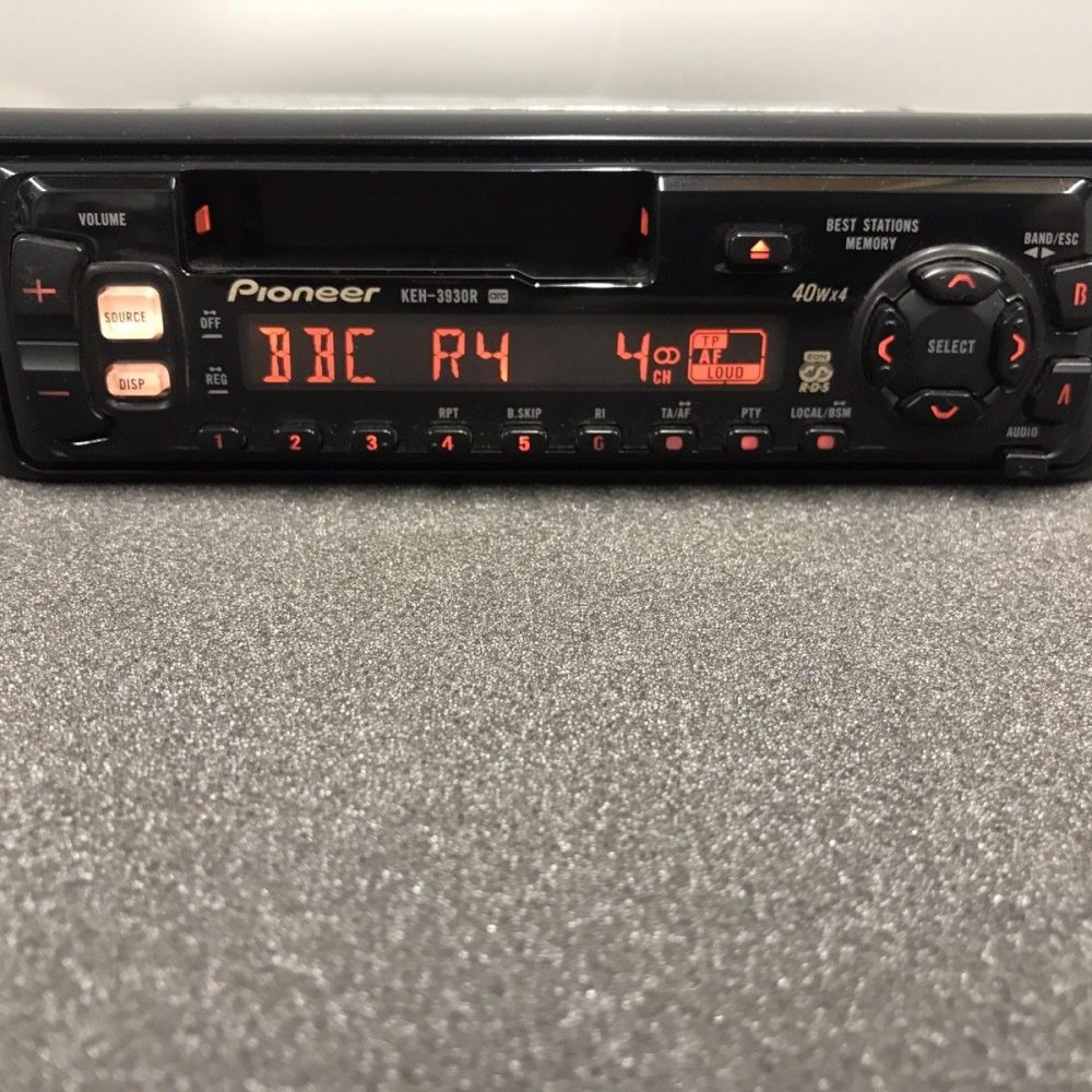 Pioneer Keh-3930r Old Classic Vintage Radio Cassette Player Orange Amber Dispaky