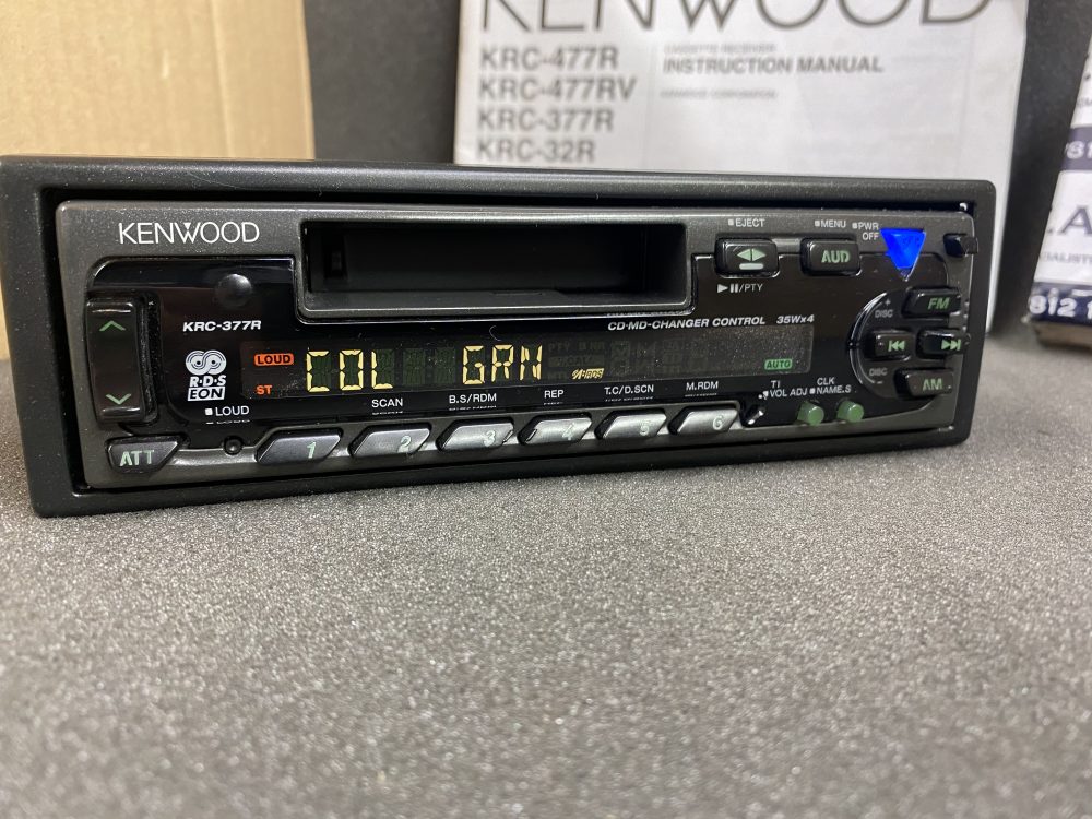 Old Classic Kenwood Car Radio Stereo Cassette Player Model Krc-377r Cd Control - Image 5