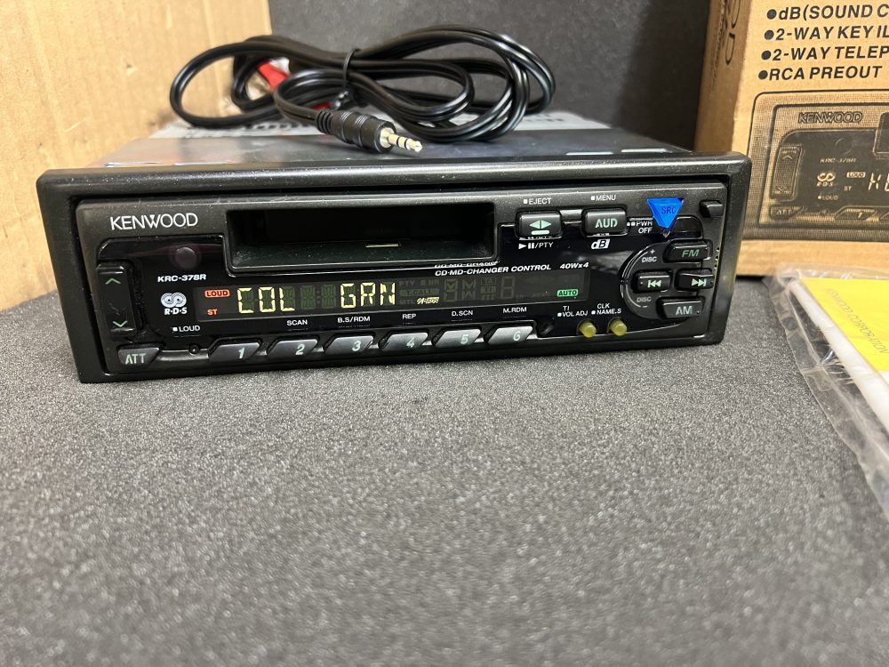 Old Classic Kenwood Car Radio Stereo Cassette Player Model Krc-378r Cd ...