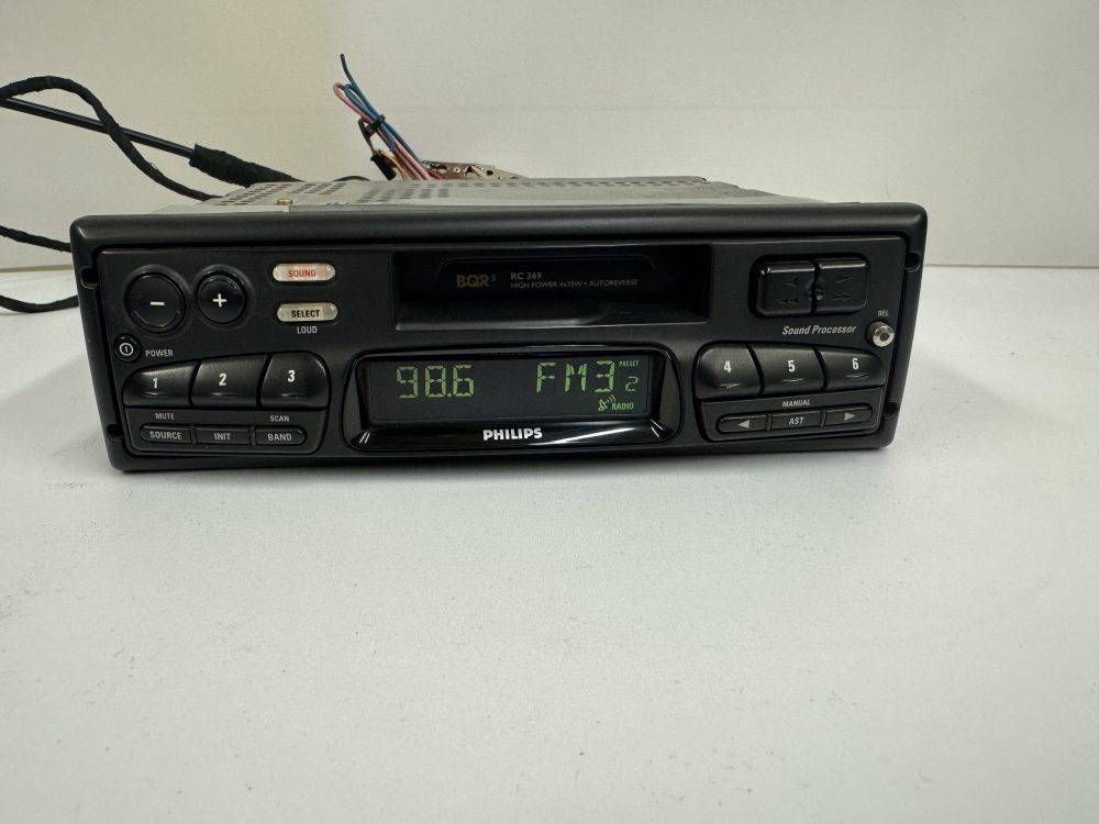 Old Classic Philips Rc348 Car Radio Stereo Cassette Player - Easy to use