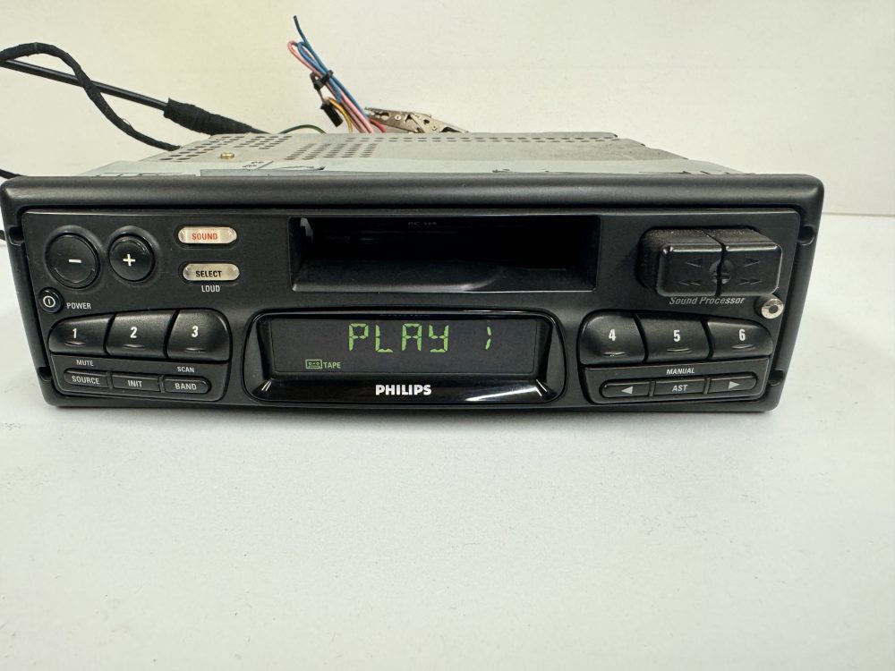 Old Classic Philips Rc348 Car Radio Stereo Cassette Player - Easy to use - Image 3