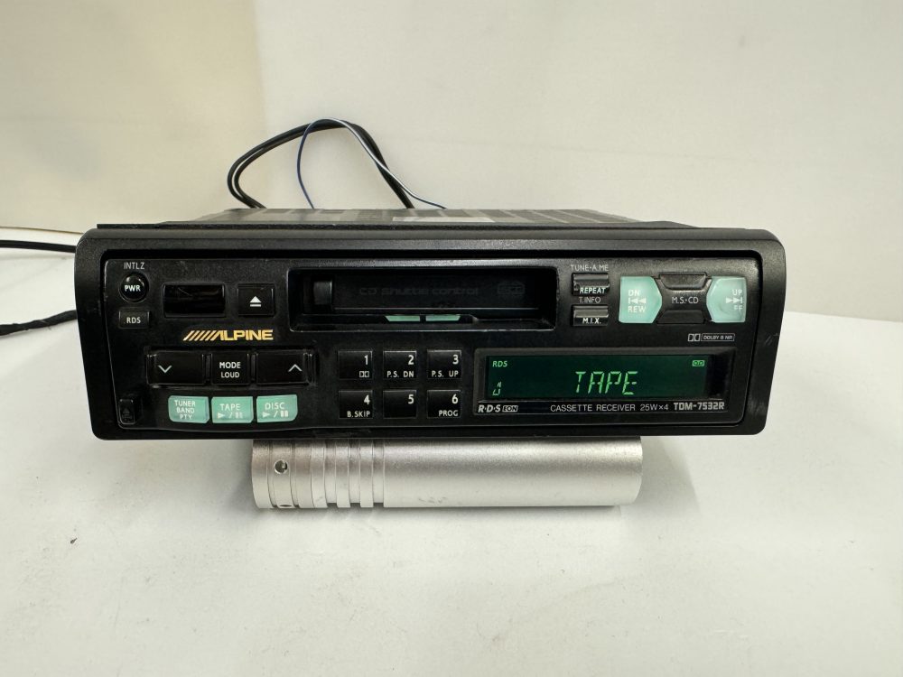 Old Classic Alpine Car Radio Cassette Player Model Tdm-7532r With M-Bus Control - Image 3