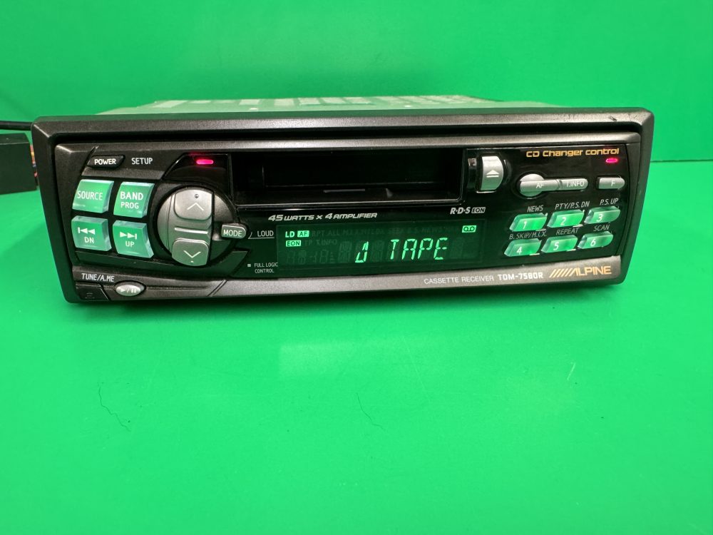 Old Classic Alpine Car Radio Cassette Player Model Tdm-7580r With M-Bus Control - Image 3