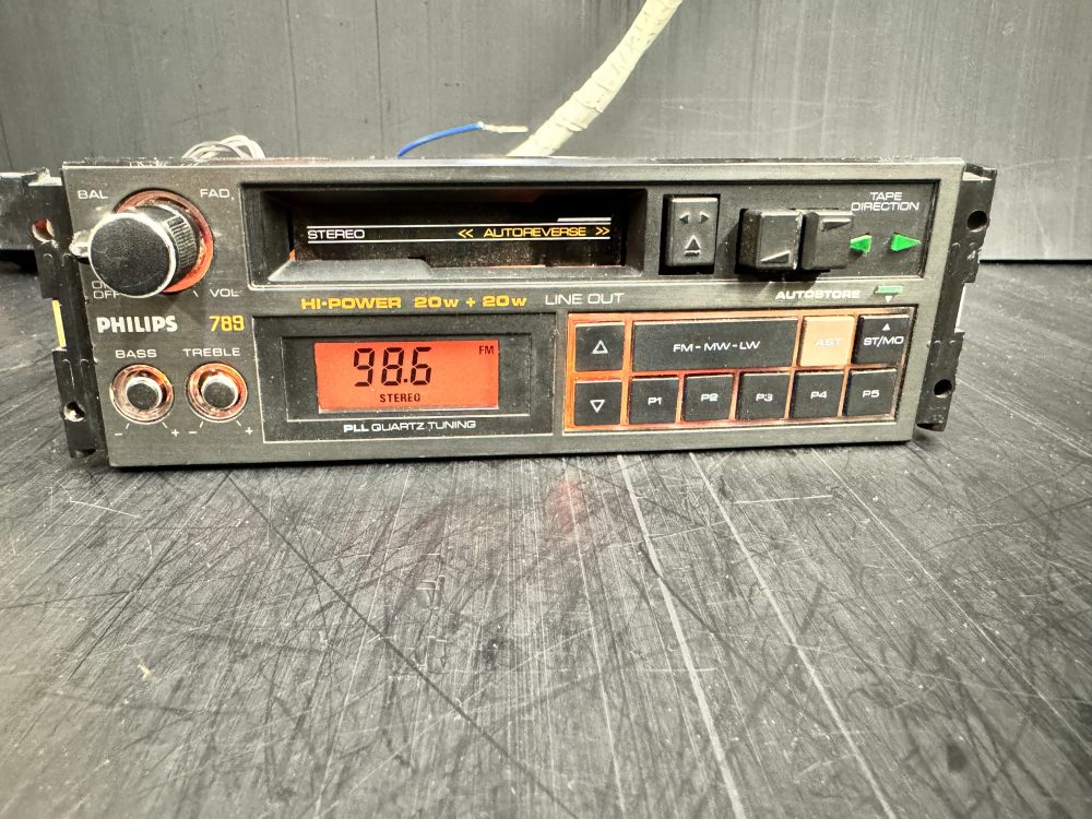 Old Rover Phillips 789 Car Radio Stereo Cassette Rare